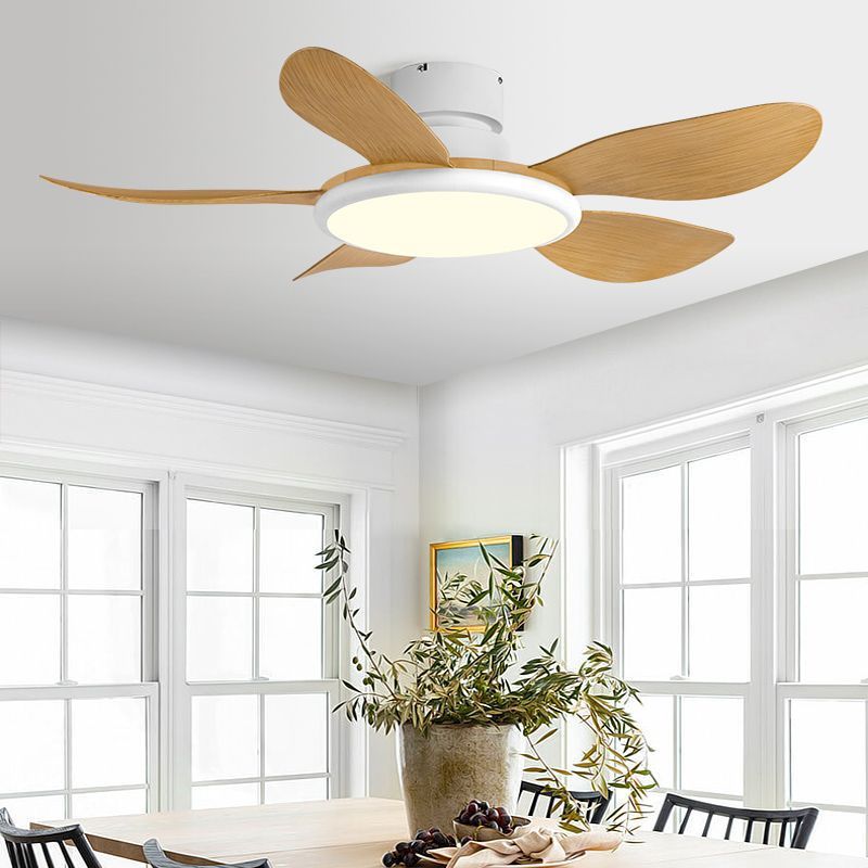 Wholesale factory 52 Inch Retro LED Inverter Ceiling Fan With Night Light Modern Design