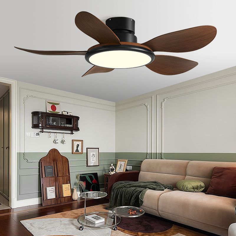 52 Inch Retro LED Inverter Ceiling Fan With Night Light Modern Design