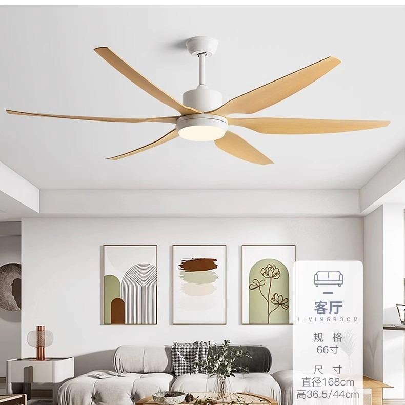Factory 66 Inch Indoor Decorative Ceiling Fan With Led Light 3 Colour Change Fan With Light