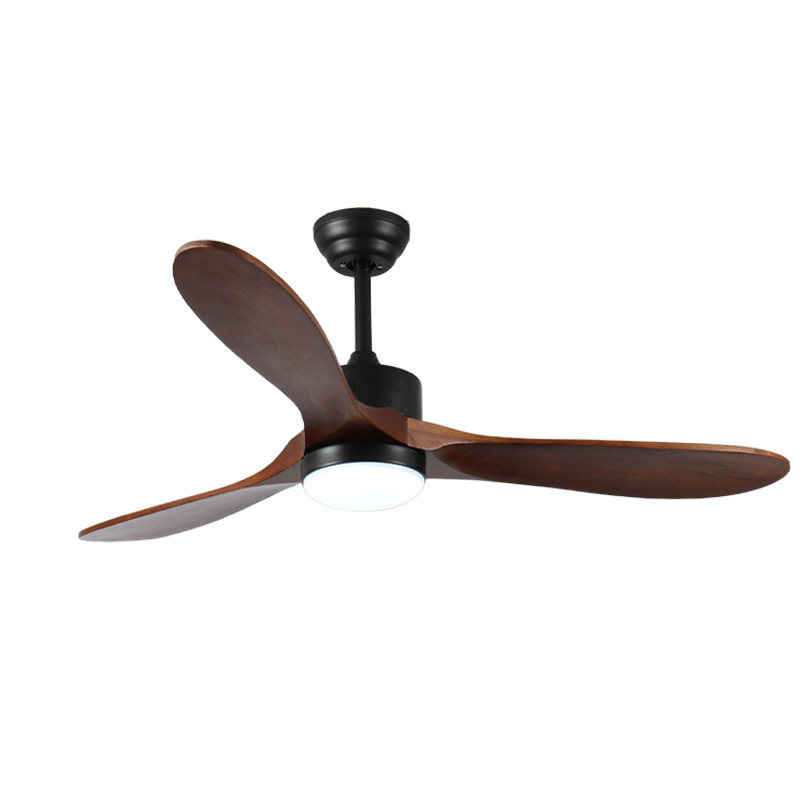 Energy-Efficient Long-Lasting: 52-Inch Solid Wood Ceiling Fan with LED Lighting and Brushless DC Motor