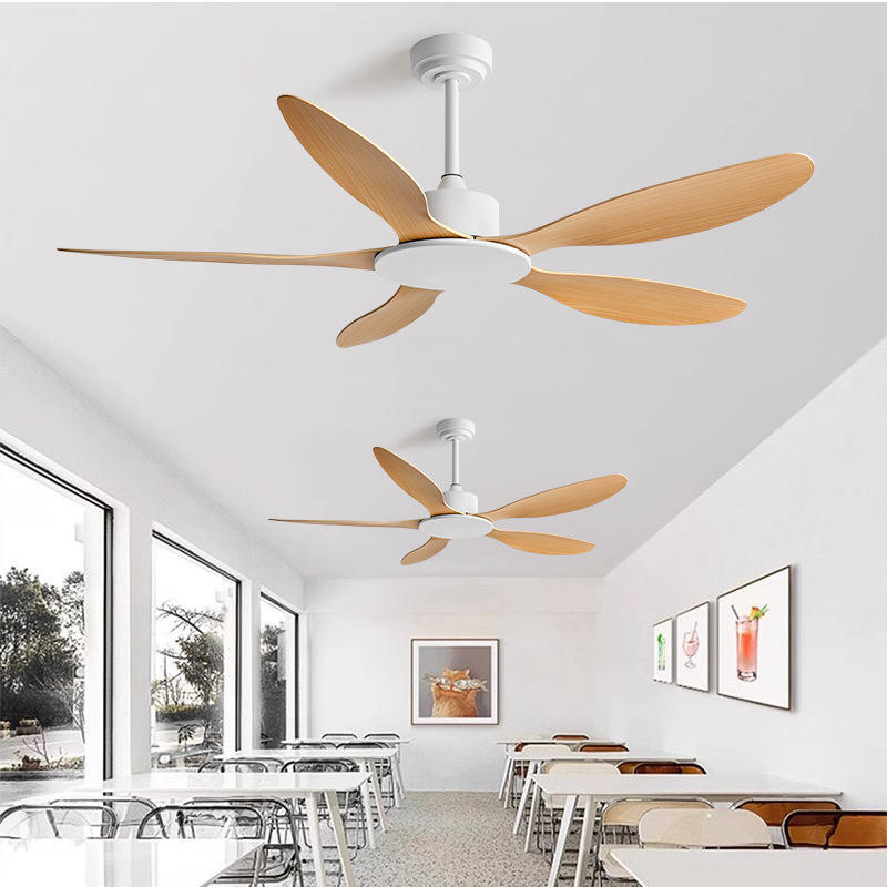 Indoor Modern Ceiling Fan Frequency Conversion 56 Inch Remote Control Light Free Ceiling Fan