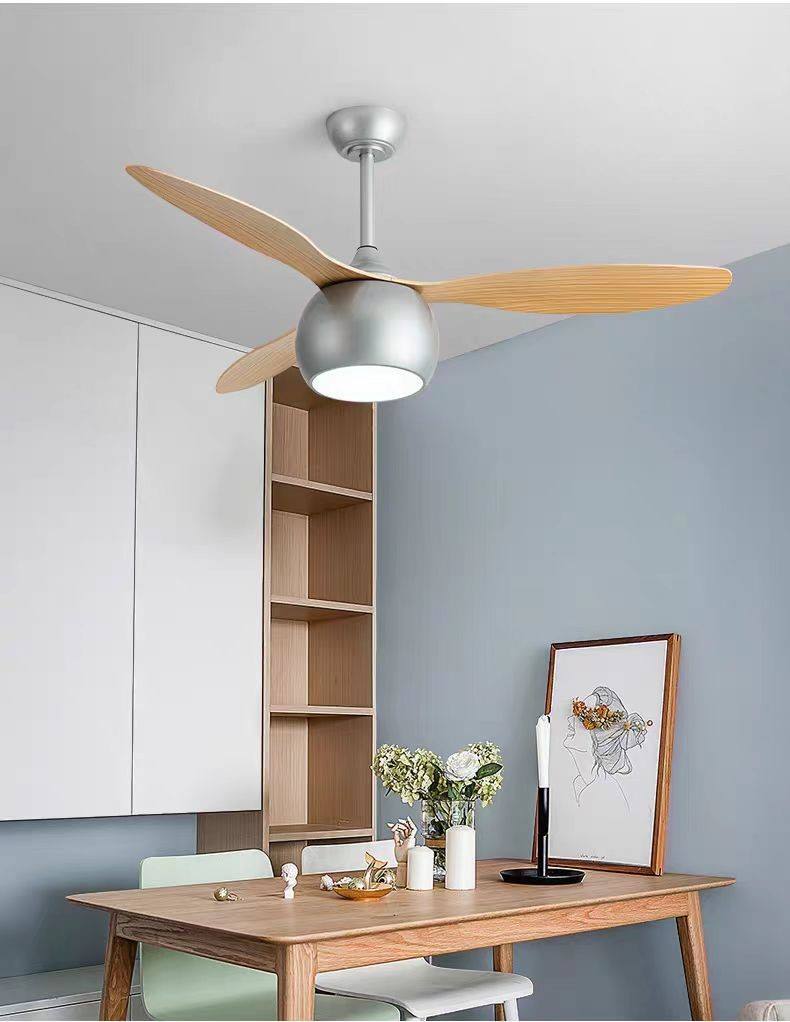 Wholesale Modern 42/52 Inch LED Ceiling Fan with Mute Light Iron Body & Remote Control for Living Room Use-Direct from Factory