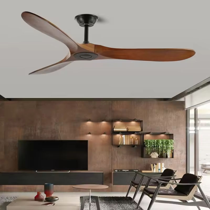 HFBH Model 666 42/52/60/72 Inch ABS Blade AC/DC Customize Tuya Wifi Smart Motor Remote Control Modern 3 Blade Ceiling Fan