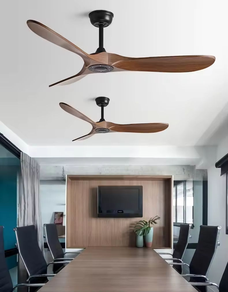 HFBH Model 666 42/52/60/72 Inch ABS Blade AC/DC Customize Tuya Wifi Smart Motor Remote Control Modern 3 Blade Ceiling Fan