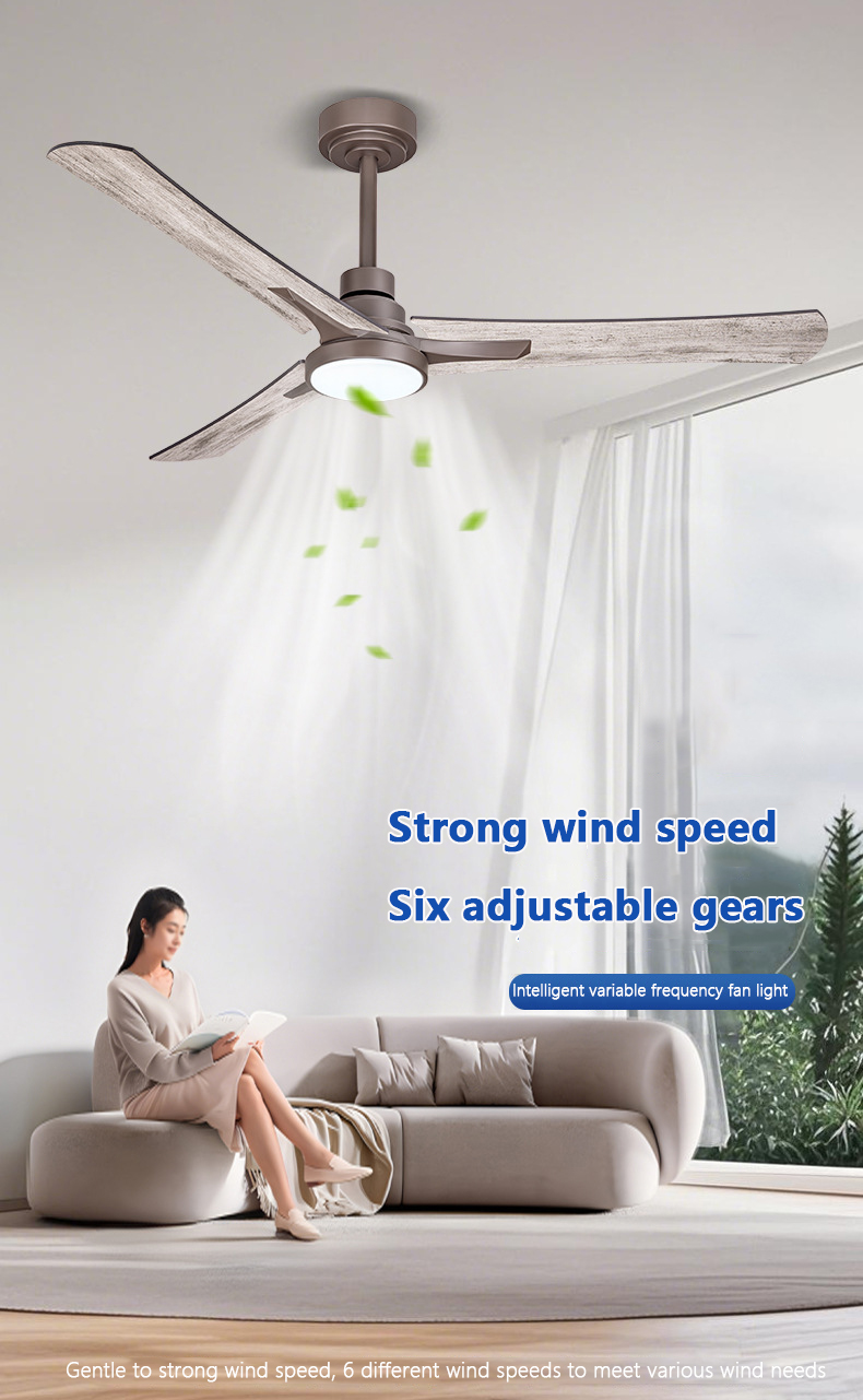 Custom Adjustable Light Ceiling Fan , 3 Reversible Blade Ceiling Fan With Light And Remote