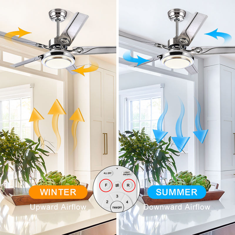 Sitting Room Ceiling Fan With Light Modern Decorative Ceiling Fan With Led Lights
