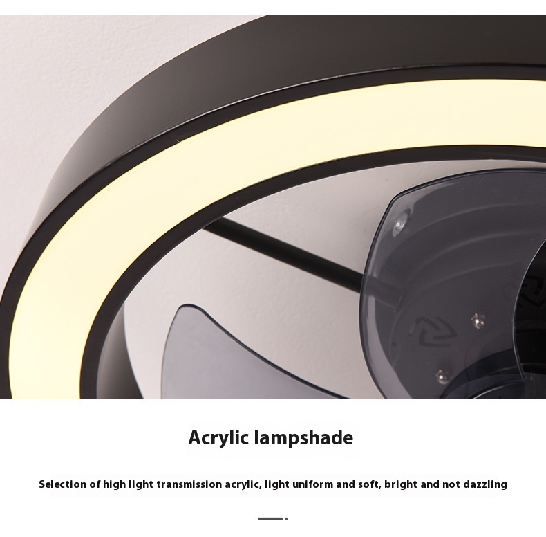 Factory Remote APP Control Smart Low Profile Ceiling Fan Light Flush Mount LED Ceiling Light 6 Wind Speeds New Technology Ceiling Fans