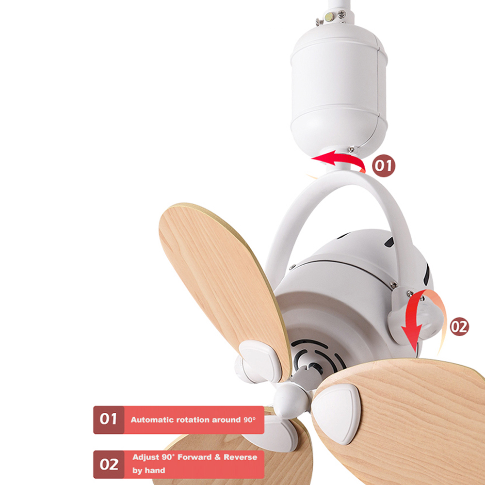 Light Duty LED Ceiling Fan Lights , Wall Mounted Oscillating Fans With Remote Control