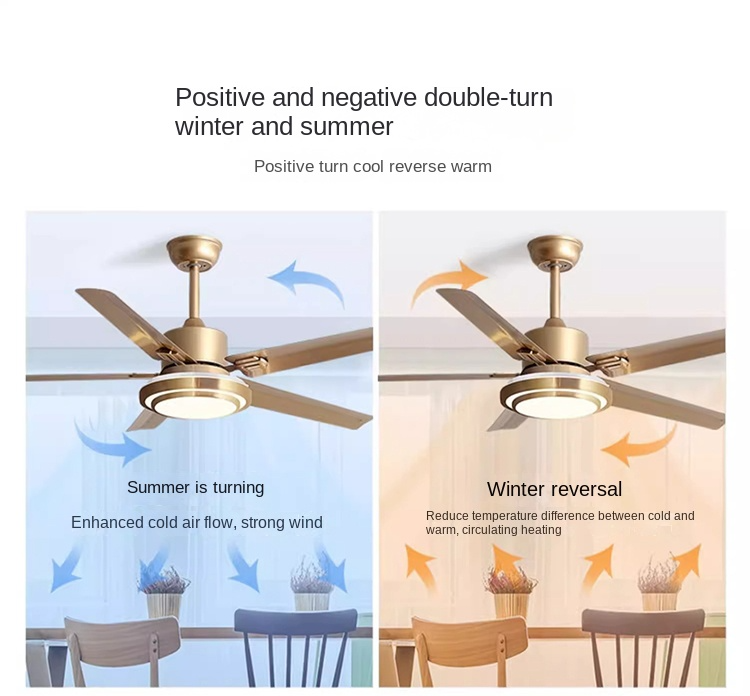 Wooden Ceiling Fan Light Fixtures Remote LED 52 Brushed Nickel Bedroom Living Room