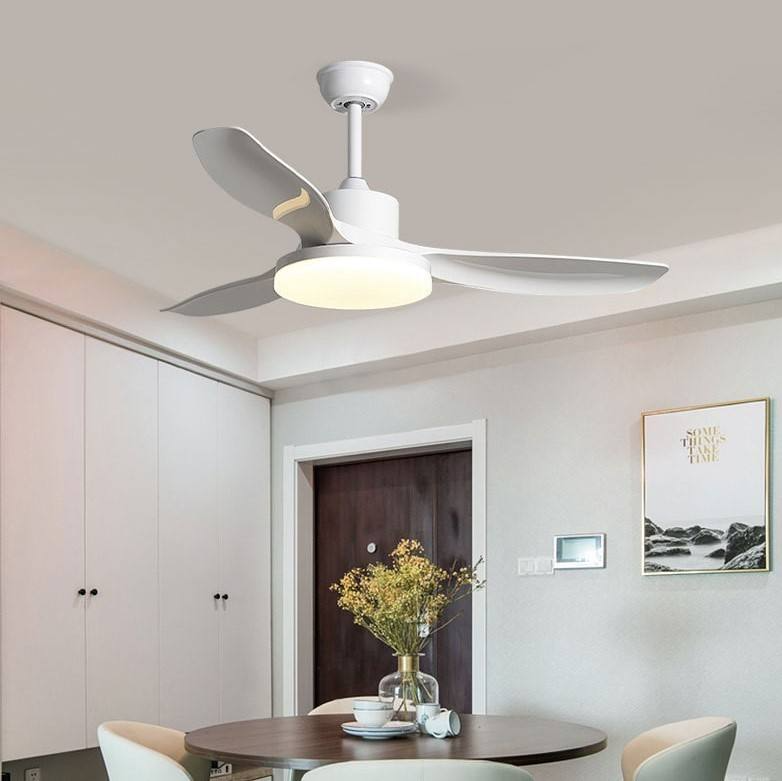 Led Ceiling Fan Simple Rose Gold Design Fancy Plastic Ceiling Fan with Remote Control