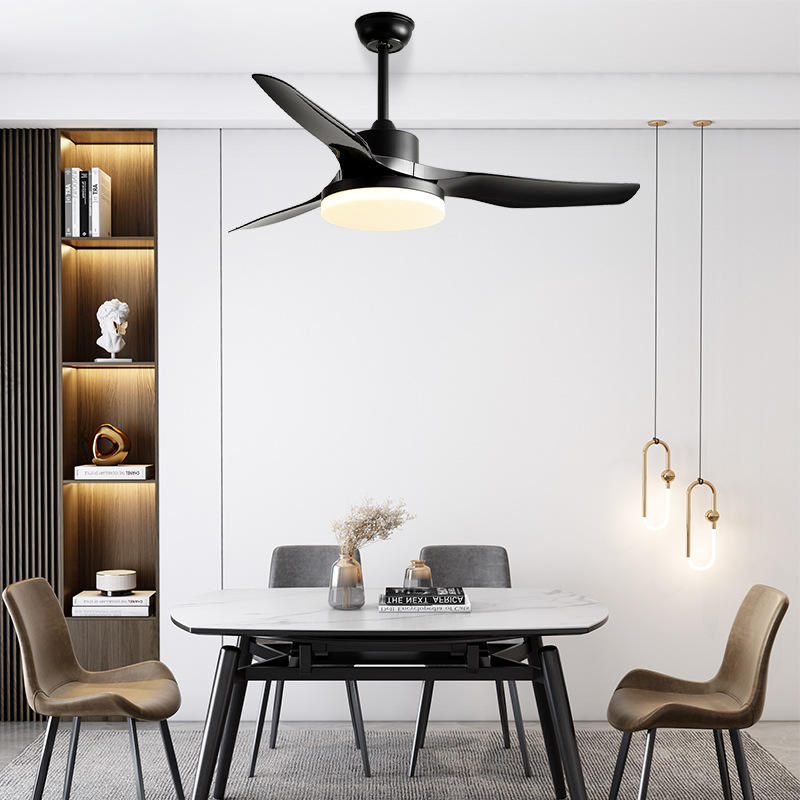 Led Ceiling Fan Simple Rose Gold Design Fancy Plastic Ceiling Fan with Remote Control