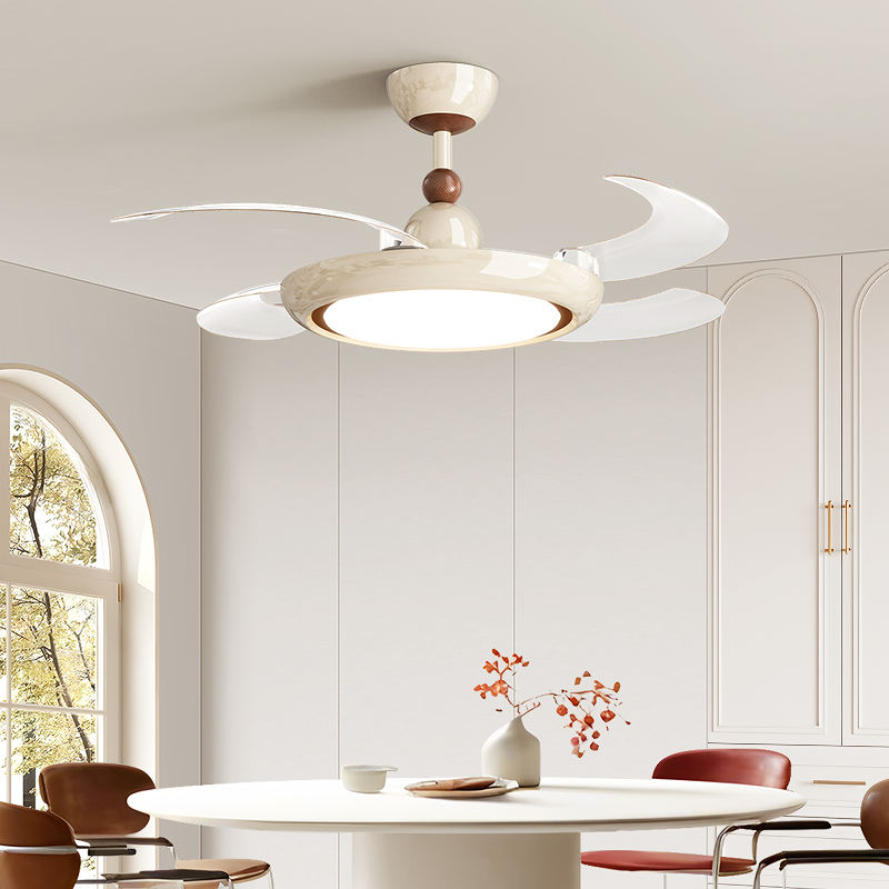 42 Inch Smart Luxury Indoor Fan Light  , Modern Living Room Ceiling Fans With Bright Lights