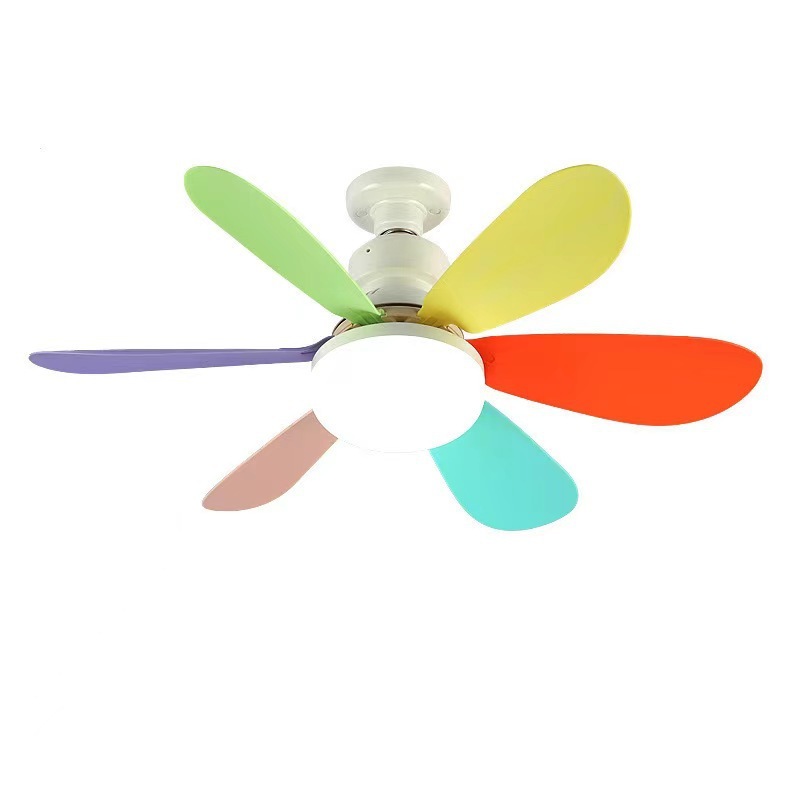Led Fan Lights Smart Home Light Intelligent Dimming Timing 3 Speed Black E27 Fan Decor Remote Control Modern LED Ceiling Fan