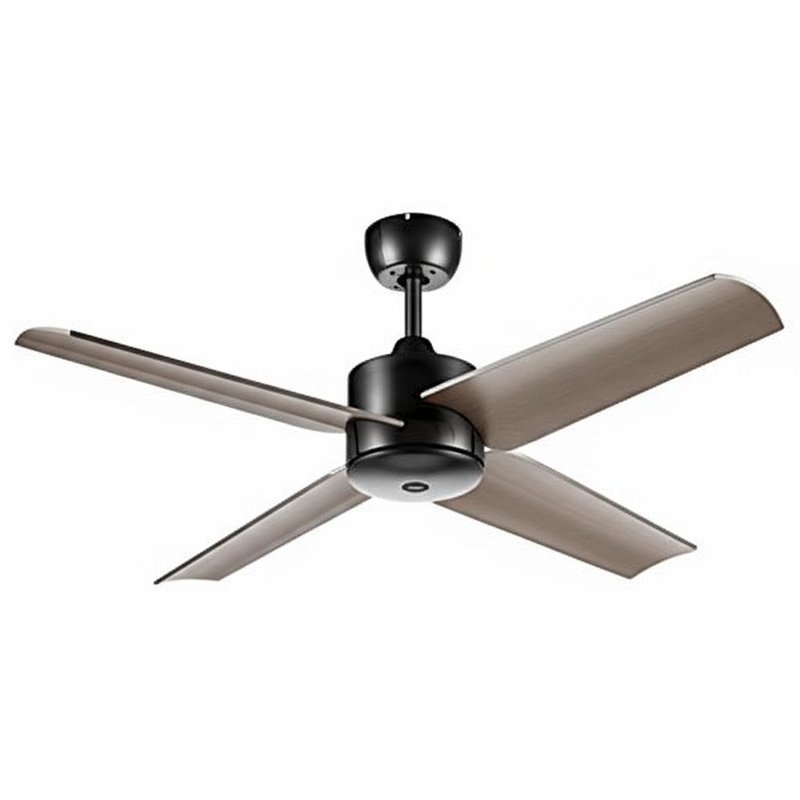 Manufacuture 42'' 48'' Remote Control Modern LED Ceiling Fans 4 Blade Black Color Options For LED Lighting Solutions