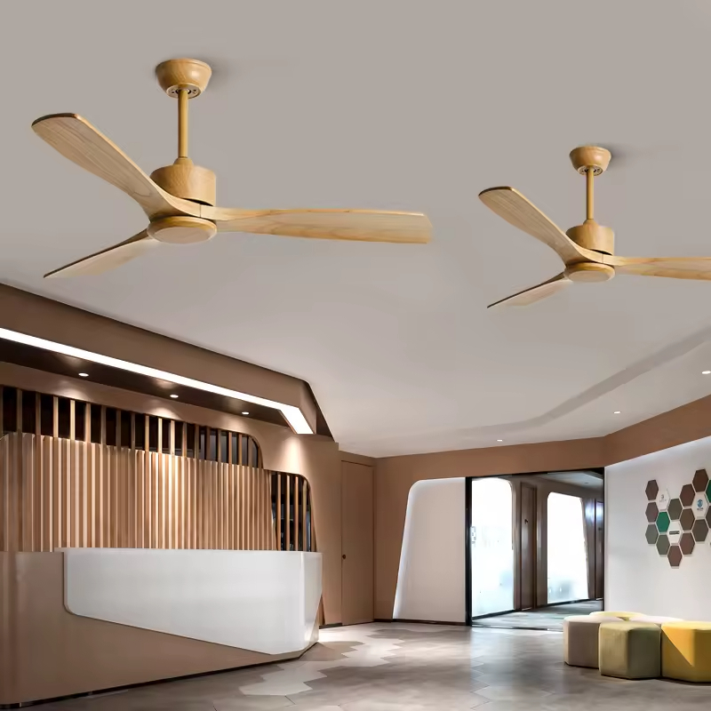 Modern Designer Decorative Chandelier Vintage Bedroom Luxury Wood Ceiling Light Remote Control Ceiling Fan Chandelier