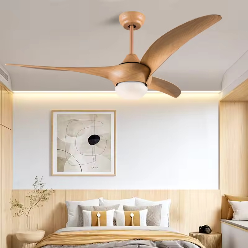 Wholesale Custom 52 Inch Remote Control DC Fan Light Plastic Ceiling Fan With Light Ventilador De Techo