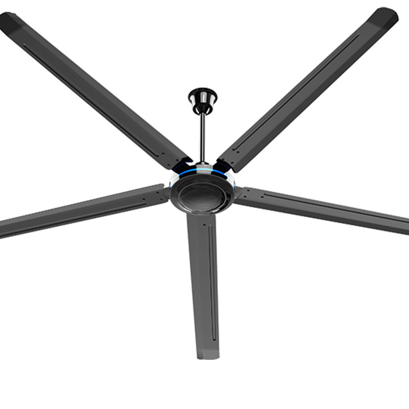 Industrial 80 100 120-Inch Aluminum DC Motor Ceiling Fan with 6 Blades Remote Control