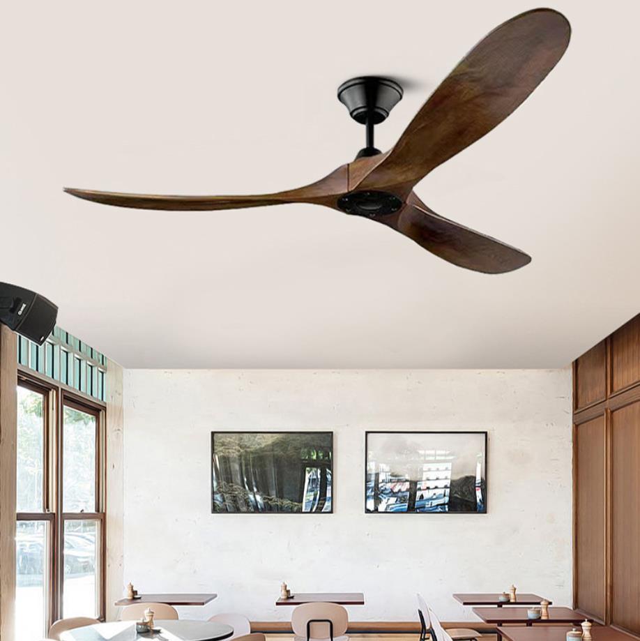 42Inches Luxury Wooden Outdoor Patios Ceiling Fan - Modern Design, Energy-Efficient, Ultra-Quiet,  Light,