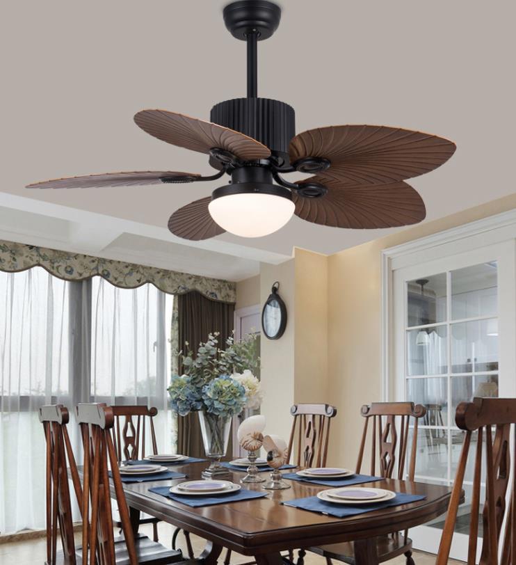 52 Inch Ceiling Fan with Light Kit  with Remote Control 5-blades ABS Fan Light