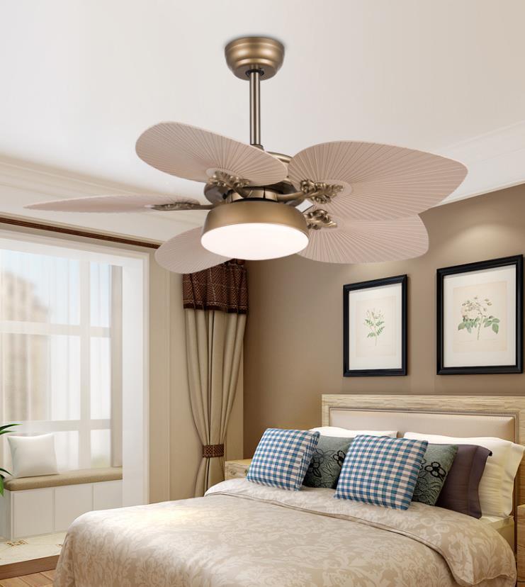 52 Inch Ceiling Fan with Light Kit  with Remote Control 5-blades ABS Fan Light