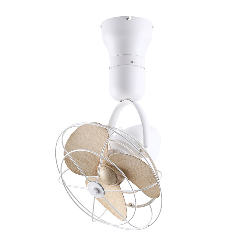 Decorative 16 Inch Ceiling and Wall Dual-Purpose Mounted Single Directional Oscillating Corner Ceiling Fans With Remote Control