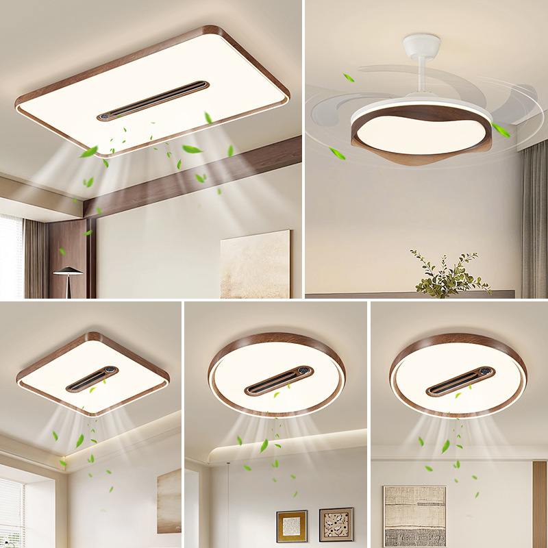 Modern Design Square Ceiling Fan High Quality Ceiling Fan With Light and Remote Control for Bedroom