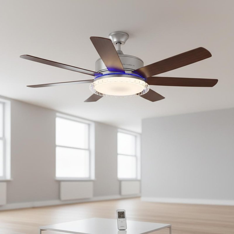 Adjustable Brightness Modern LED Ceiling Fans 3 to 6 Blades LED Lighting Type Innovative Energy Saving Fans