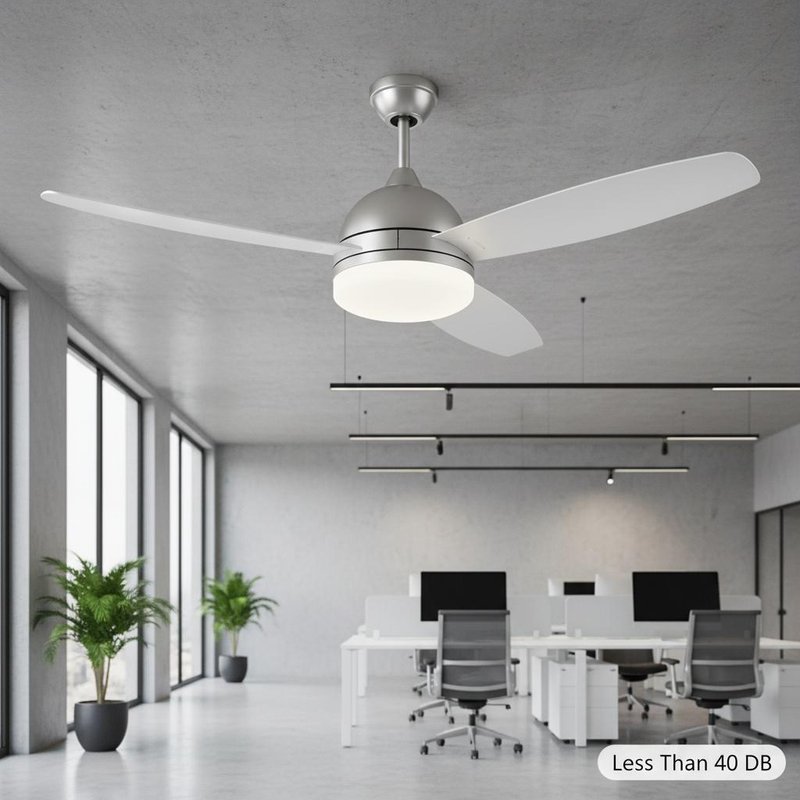 Less Than 40 DB Noise Level Modern LED Ceiling Fans Featuring Detachable Parts and Lighting Type LED for Office Environments