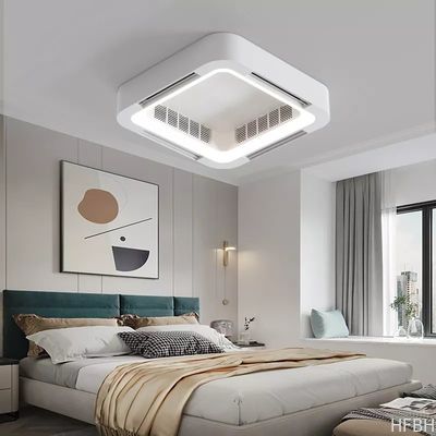 Özel BLDC Tavan Ventilatörü Uzaktan Kumanda Modern Bladeless Tavan Ventilatörü Işıkla