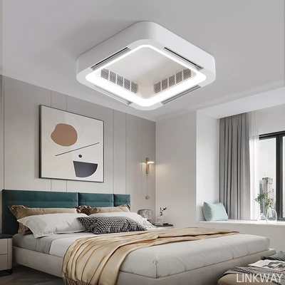 Fábrica por atacado Ventilador de teto BLDC personalizado Controle remoto Ventilador de teto moderno sem lâmina com luz