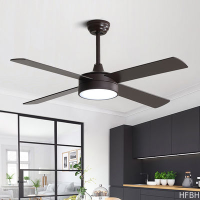 HFBH ABS Blade Tavan Ventilatörü Uzaktan Kumanda 52 Inch AC DC Işıklı Dahili Tavan Ventilatörü