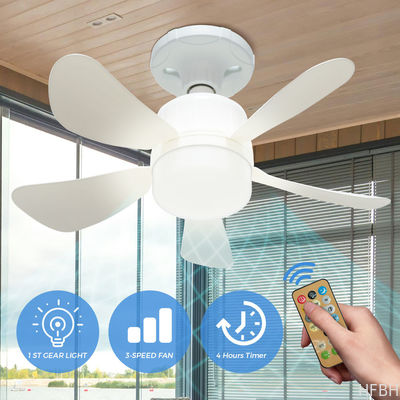 16 inç LED tavan fan ışıkları uzaktan kumanda E27 Ventilador tavan fan lambası