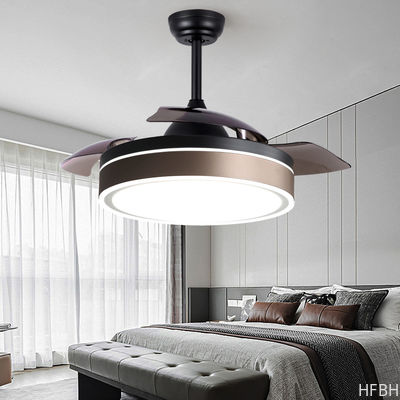 Görünmez Ventilatör 42 Inch 52 Inch Düşükleştirilebilir Çekici Tavan Ventilatörü Işıkla