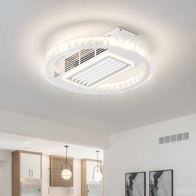 Bladeless 6 Speed Dimmable Flush Mount Tavan Ventilatörü Işık ve uzaktan kumanda ile