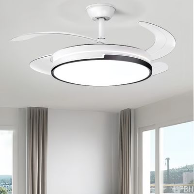 Uzaktan kumandalı LED tavan fanı ışıkları, modern LED görünmez tavan fanı ışıkla
