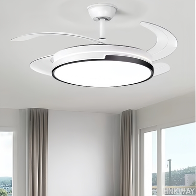 Quạt trần đèn LED điều khiển từ xa nhà máy bán buôn, Quạt trần vô hình LED hiện đại có đèn