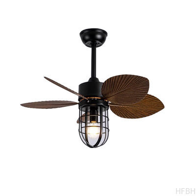 Özel yemek odası tavan fanları uzaktan kumanda ABS Retro Akıllı Ev Tavan Fan Işık