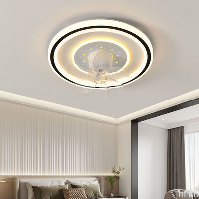 Modern Minimalist Tavan Ventilatörü Işık, Yaratıcı Işık Tavan Ventilatörleri Uzaktan Kumanda
