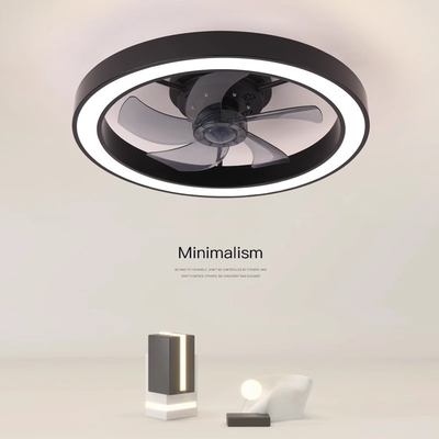 Wholesale  Modern Silent Fan Bedroom Fan Light Full Spectrum Eye Protection Invisible Living Room Study Room Dining Room Fan Light