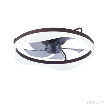 Toptan üretilen modern LED tavan fan lambası yatak odası için 110V-220V Japon Amerikan düzenlemeleri demir ahşap vücut