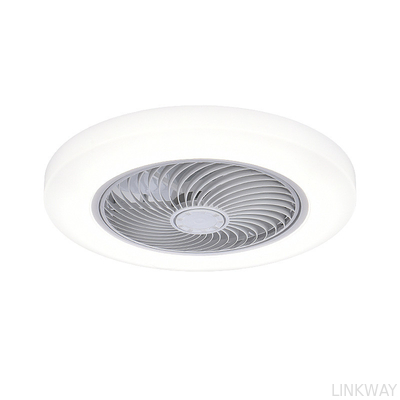 wholesale  Modern LED Ceiling Fan with Light 3 Speeds and 3 Color Timings Dimmable AC Motor Remote Control for Living Room