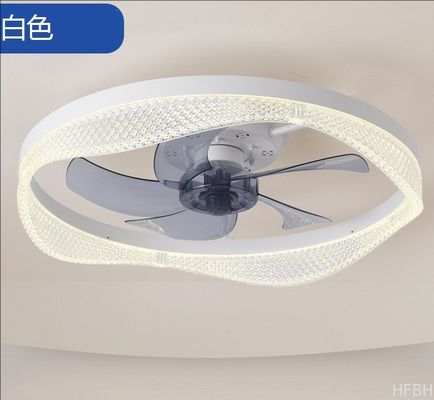 Yatak Odası Tavan Vantilatörü Işığı LED 60W Değişken Frekanslı Kısılabilir Restoran Sessiz Görünmez Tavan Vantilatörü Aydınlatmalı