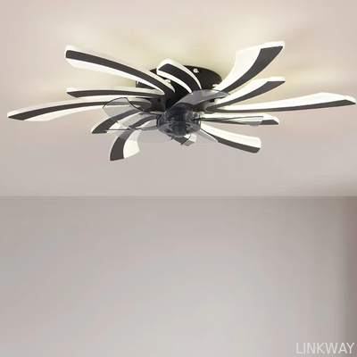 оптом Morden Light Luxury Living Room Ceiling Fan Lamp Bedroom Ceiling Fan Light High End Электрический вентилятор Интегрированная лампа