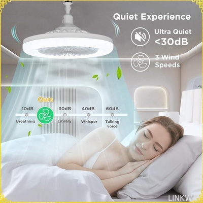Wholesale  E27 Remote Control Ceiling Fans With Led Lights RGB 360 Degree Rotation for Home Decor Bedroom Room Ceiling Fan Lamp