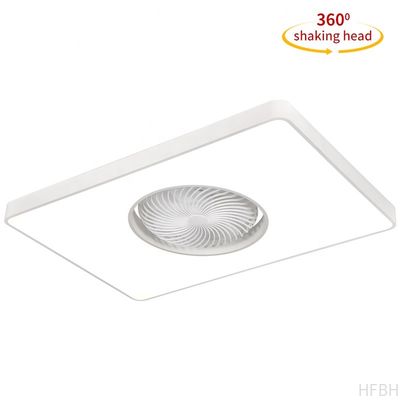 90cm 직사각형 현대 LED 천장 팬 리모컨 블레이드리스 플러시 마운트 거실 침실 어린이의 보이지 않는