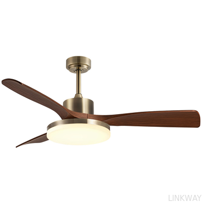Wholesale  Modern 42/52 Inches Ceiling Fan Light 3 Blades DC Motor Remote Control Switch Iron Lamp Body Black/White Color
