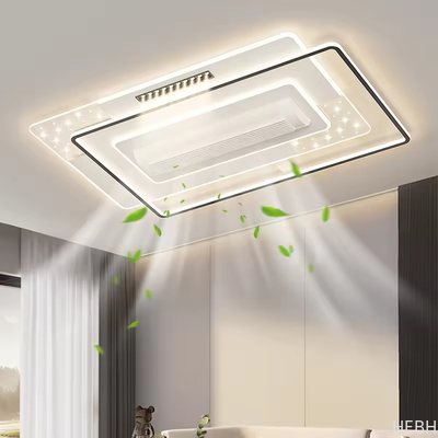 Factory Modern 2024 New Full Spectrum Eye protection Leafless Ceiling Fan with Light Ceiling Light Living Room Fan Light