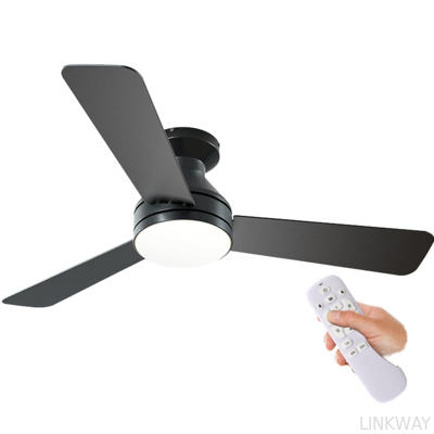 Factory Dimmable LED Ceiling Fan with Screw Type Light Bulb Modern ABS Body for Bedroom Kitchen Living Room