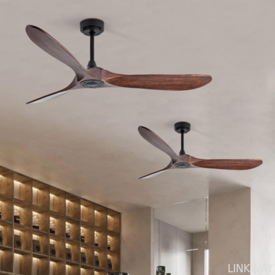 Wholesale factory Ceiling Fan Modern Wooden Dc Motor Ceiling Fan with Remote