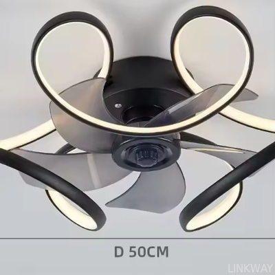 Manufacturer Ceiling Fan Light Bedroom Light Fan Integrated Restaurant Ceiling Lights Creative Modern Invisible Fan Chandelier